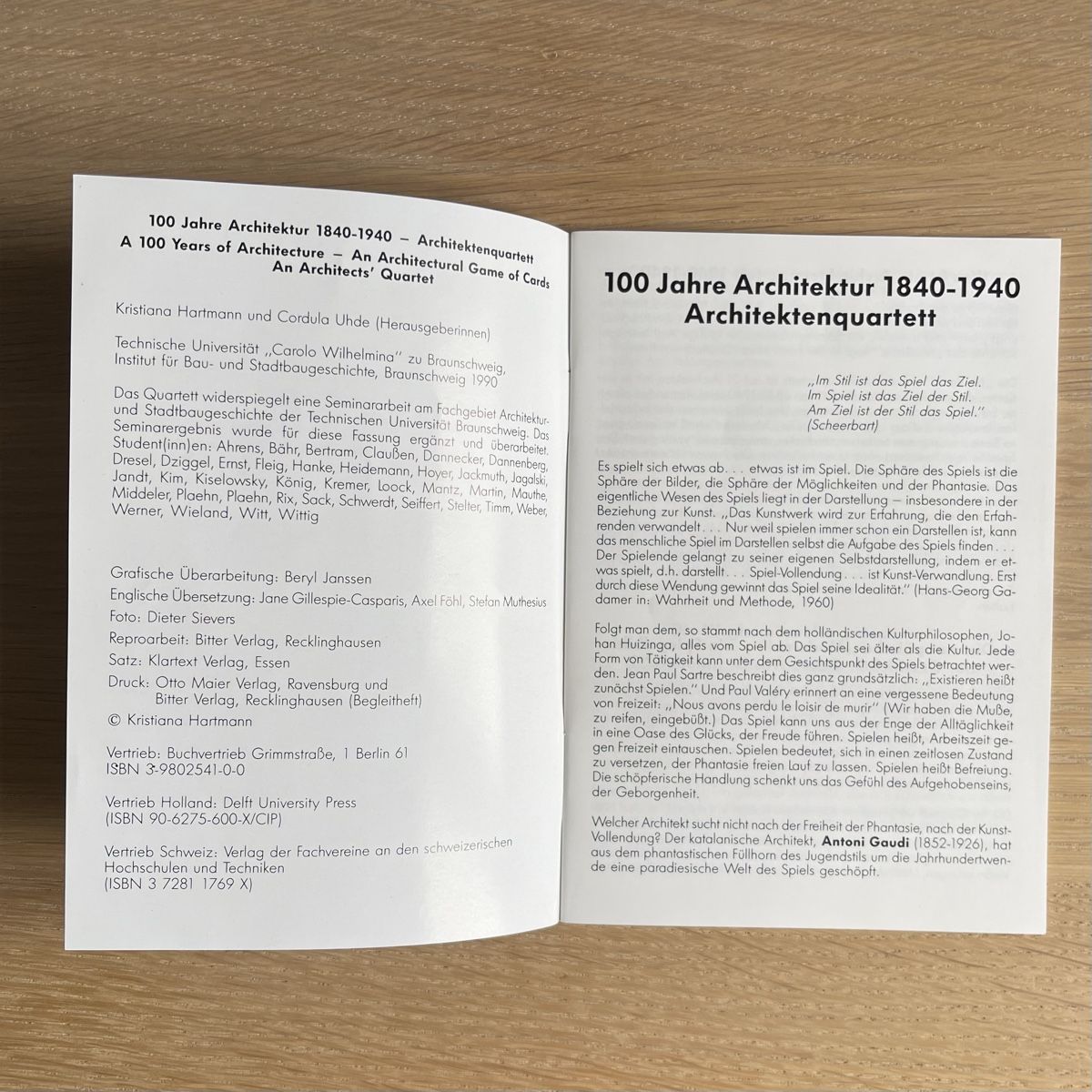 Bücher: Architekten Quartett – Gebraucht aus Winterthur von gutDingmint 6