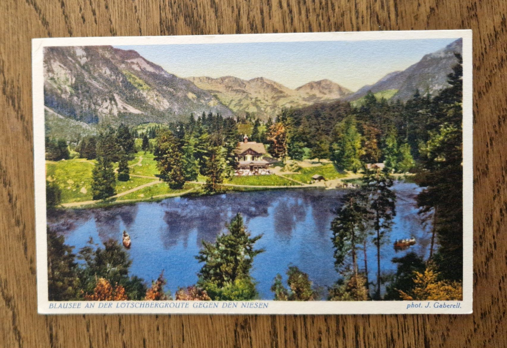 Cartoline postali: Blausee gegen den Niesen – Usato da Ebikon venduto da Donar50