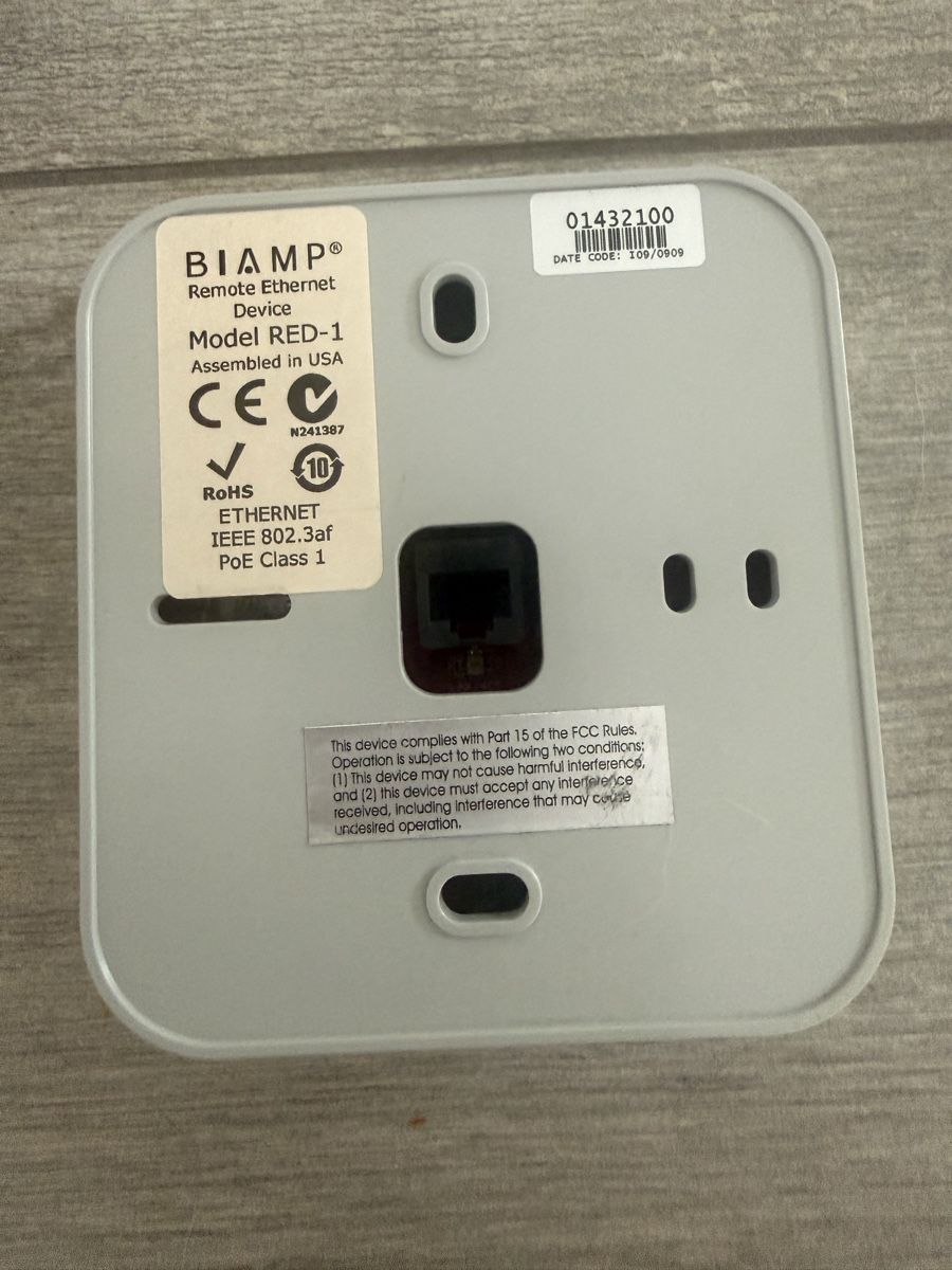 Sistemi audio & multimediali: BIAMP RED-1 Remote Ethernet Device neuwertig – Usato da Sirnach venduto da theitguy8370 1