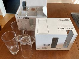 Lot de 16 verres IKEA GODIS, 40cl - 12 sont Neufs!