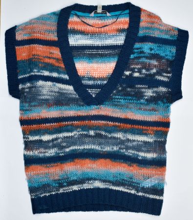 Strickgilet Damen Design Marke Wolle/Acryl Gr. 40