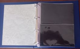 5 Classeurs bleu Simplex pour photos/cartes postales