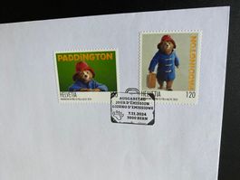 Paddington 2024  Portrait  mit Ausgabetag Stempel