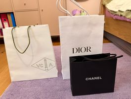 Van Cleef & Arpels + CHANEL + Dior Shopping Bags