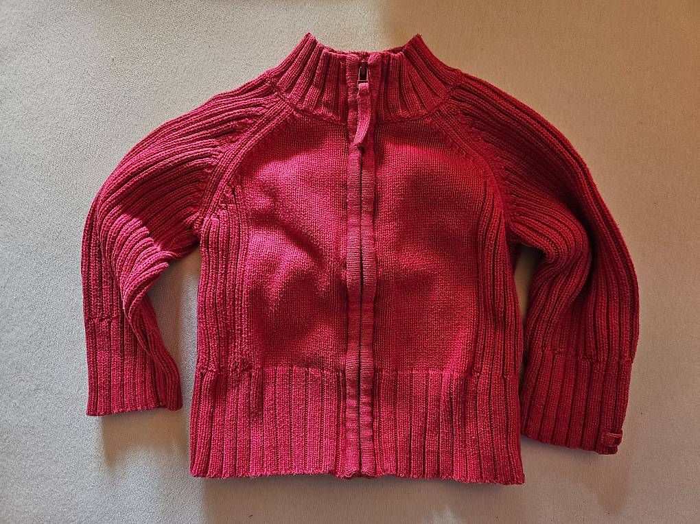 Mexx Jacken & Mäntel: rote Strickjacke mit Reissverschluss – Gebraucht aus Worb von jun_fj8w
