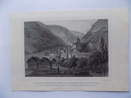 Das alte Schloss Wimmis an Eingang in das Simmental