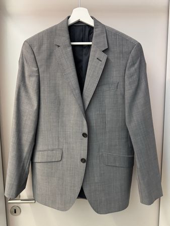 Herren Sakko Slim Fit Gr. 50 Grau Top Zustand für Frühling