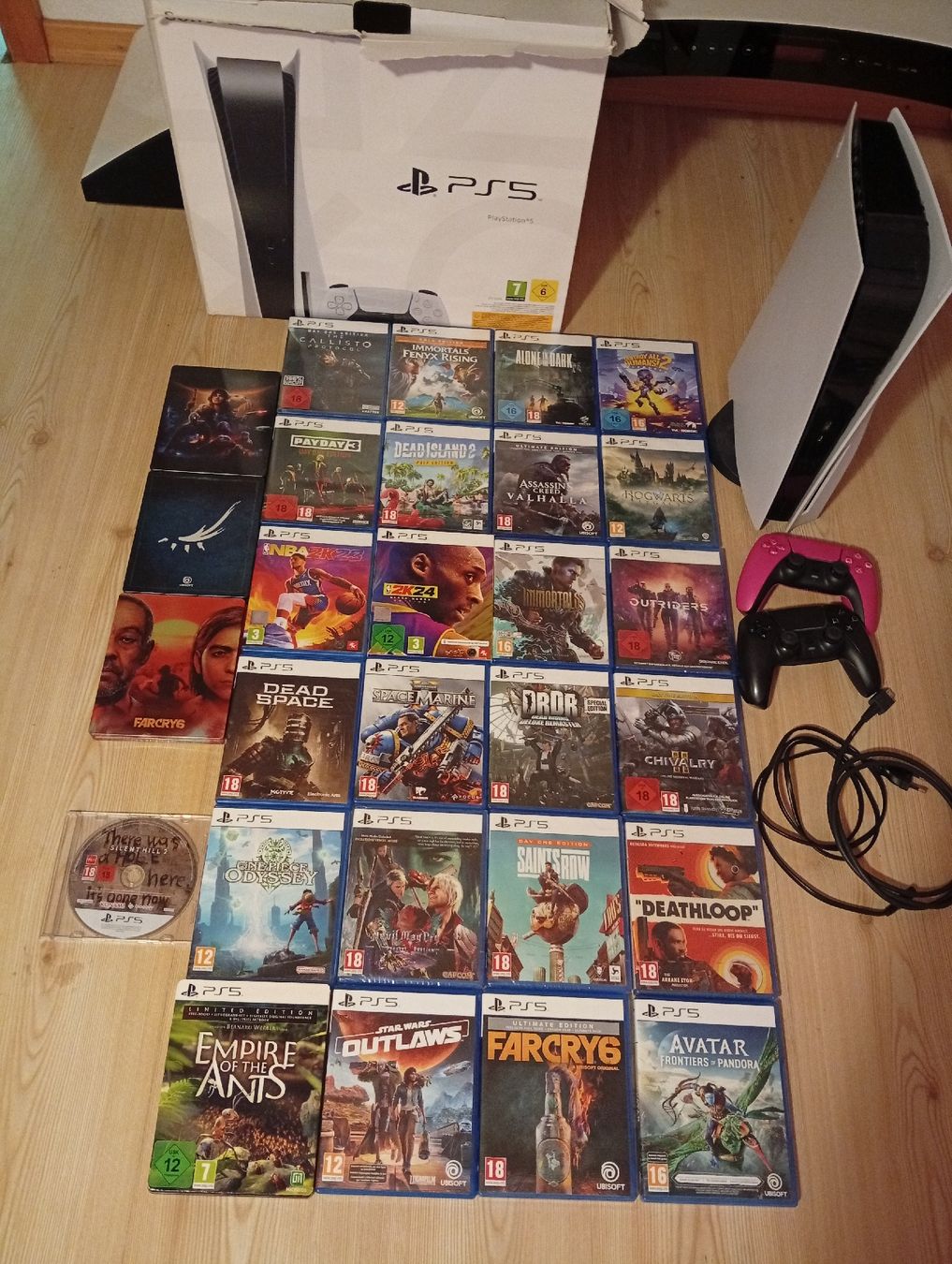 Sony Console: PS5 Disk Edition mit 25 Spielen – Nuovo (secondo la descrizione) da Sevelen venduto da gaba73 1