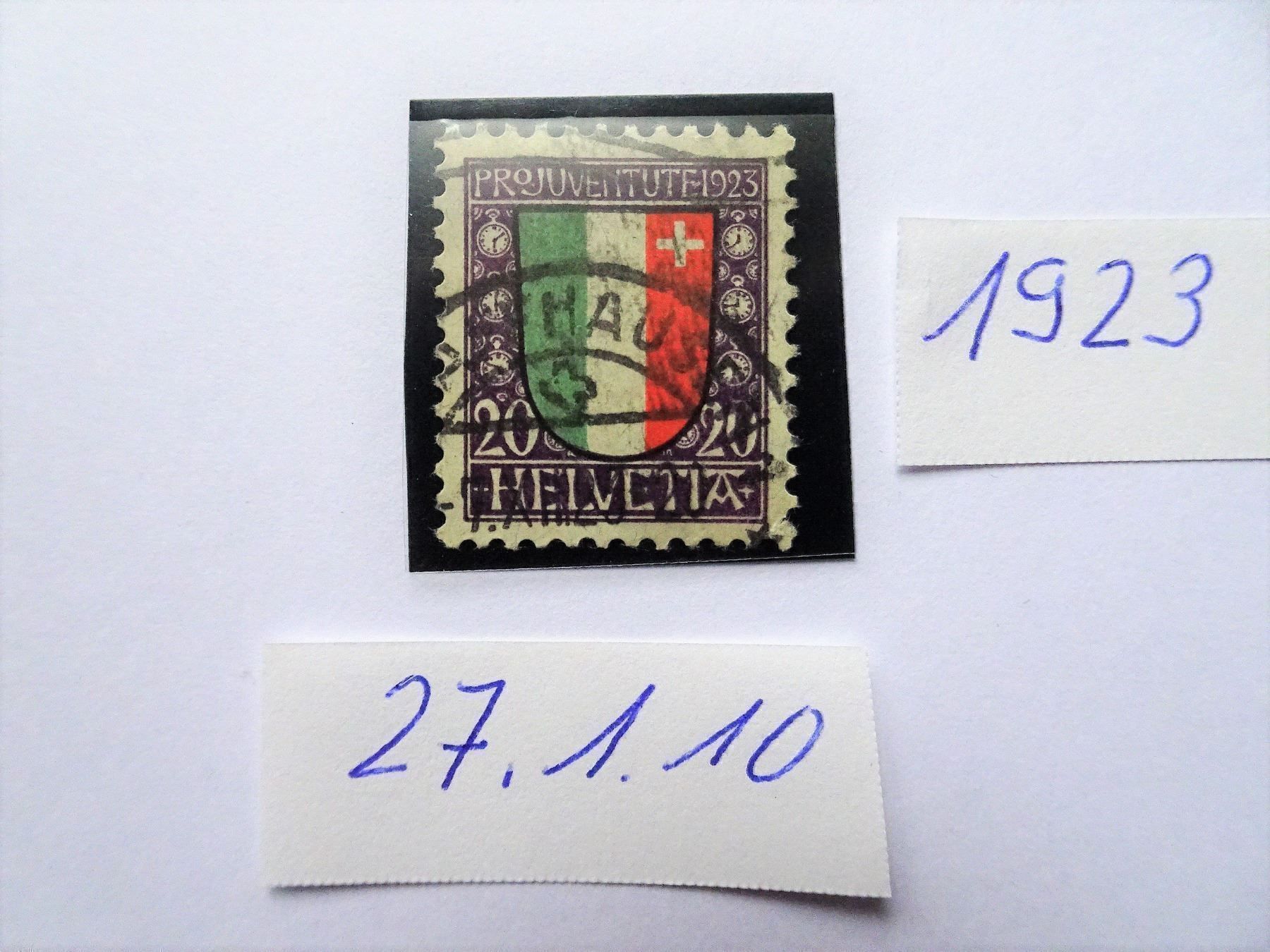 Tutti i francobolli: PJ 1923 – Usato da Aadorf venduto da Chnorli-Furz 1