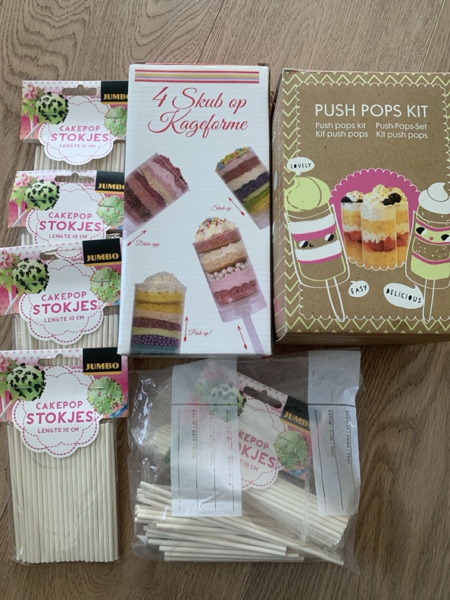 Kit bricolage: Push Pops Kit Cake Pop Sticks 10cm 4 Forms New – Nuovo e nell'imballaggio originale da Immensee venduto da vgitter