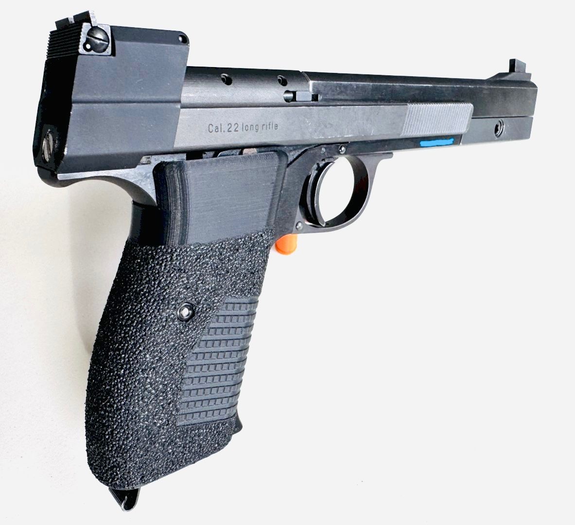 Schweizer Armee Armi bianche: Hämmerli 208 / 215 Griffschalen Orange – Nuovo e nell'imballaggio originale da Emmen venduto da Pat-LU 2