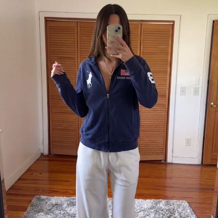 Vintage Polo Ralph Lauren USA Zipper (L)