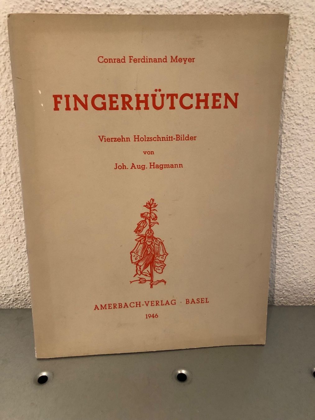 Bücher: Buch Fingerhütchen, Ferdinand Meyer, 14 Holzschnittbilder – Gebraucht aus Bassersdorf von 1Morgenrot