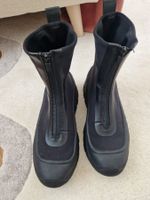 Zara Schwarze Winterstiefel mit Reissverschluss, Grösse 39