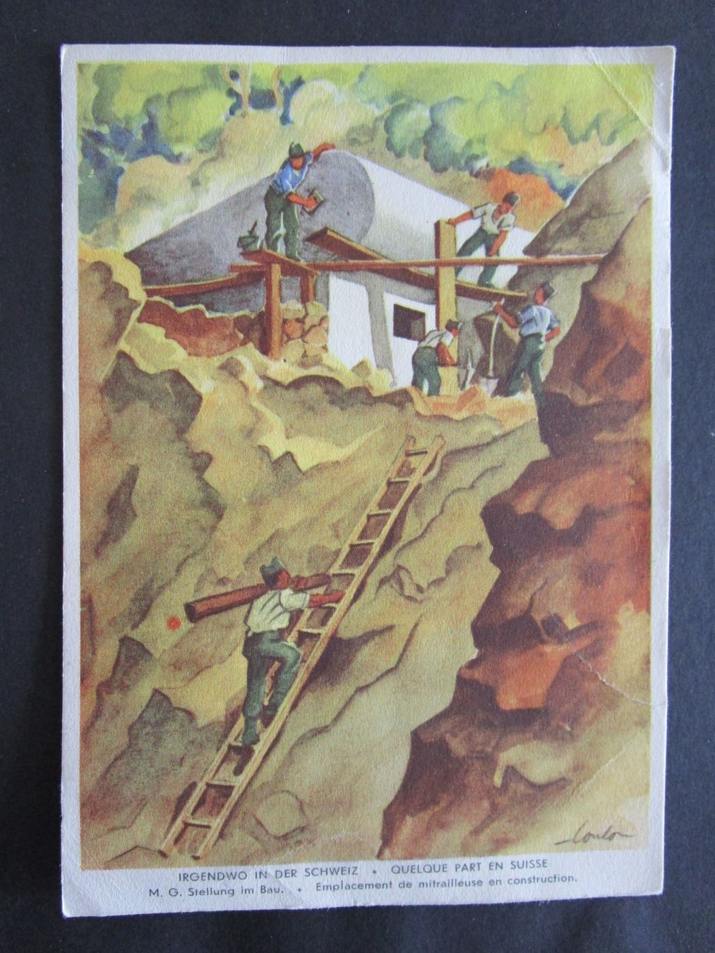 Cartoline postali: 1941: Armeekarte – Usato da Rubigen venduto da Menthe