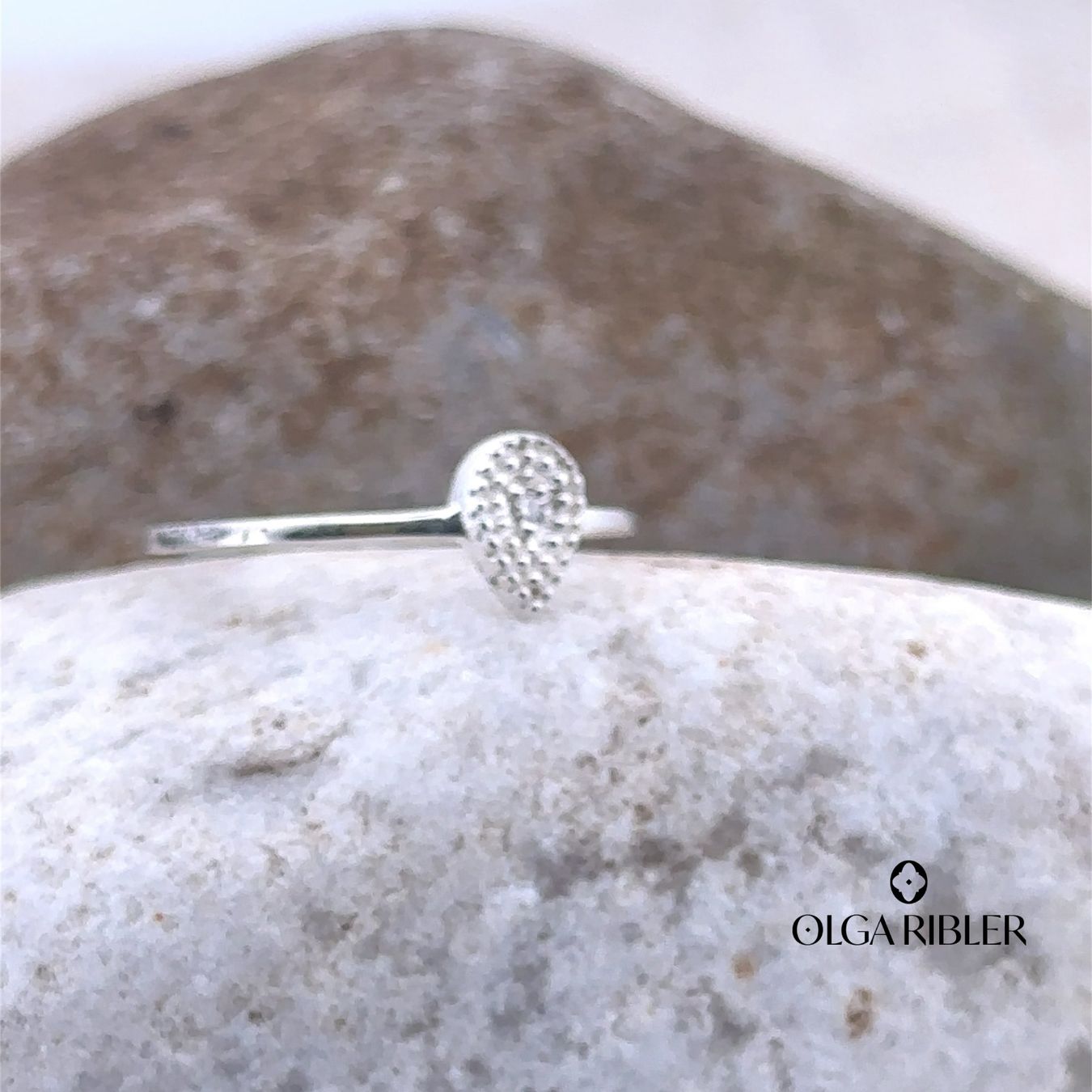Olga Ribler Anelli: Feiner Silber Ring 925 mit Topas Grösse 52 – Nuovo (secondo la descrizione) da Luzern venduto da Schmuckoutlet 3