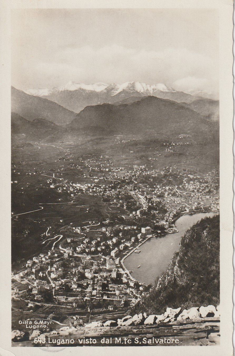 Cartoline postali: AK Lugano gel. 16.10.1946 – Usato da Fribourg venduto da schnalla92