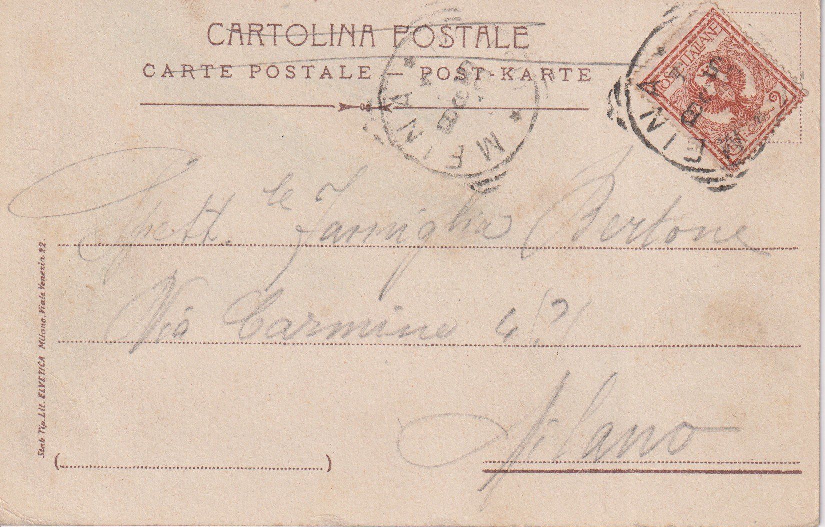 Cartes postales: AK Ranzo - Lago Maggiore 1909 – D'occasion à Riva San Vitale par MAR-NAPO 1