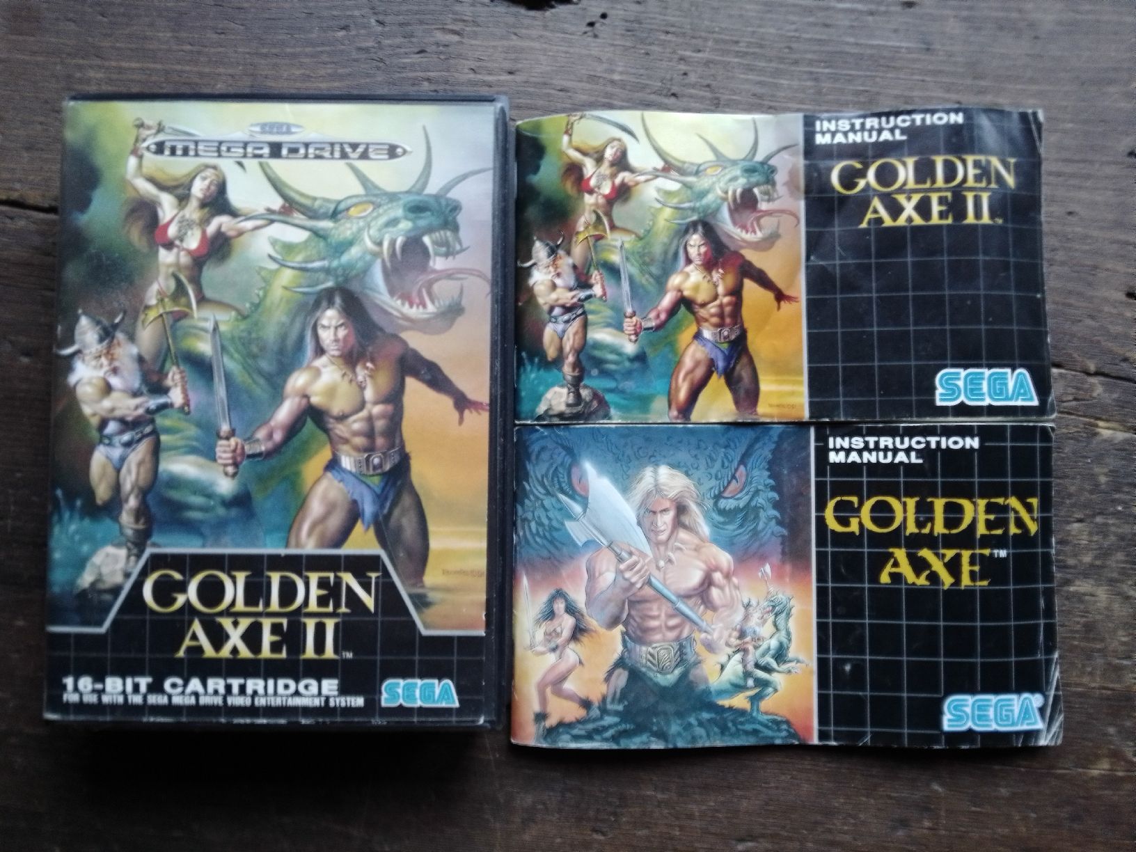 Sega Giochi: Golden Axe 1 & 2 Anleitung - MegaDrive – Usato da Naters venduto da sealed-gamer