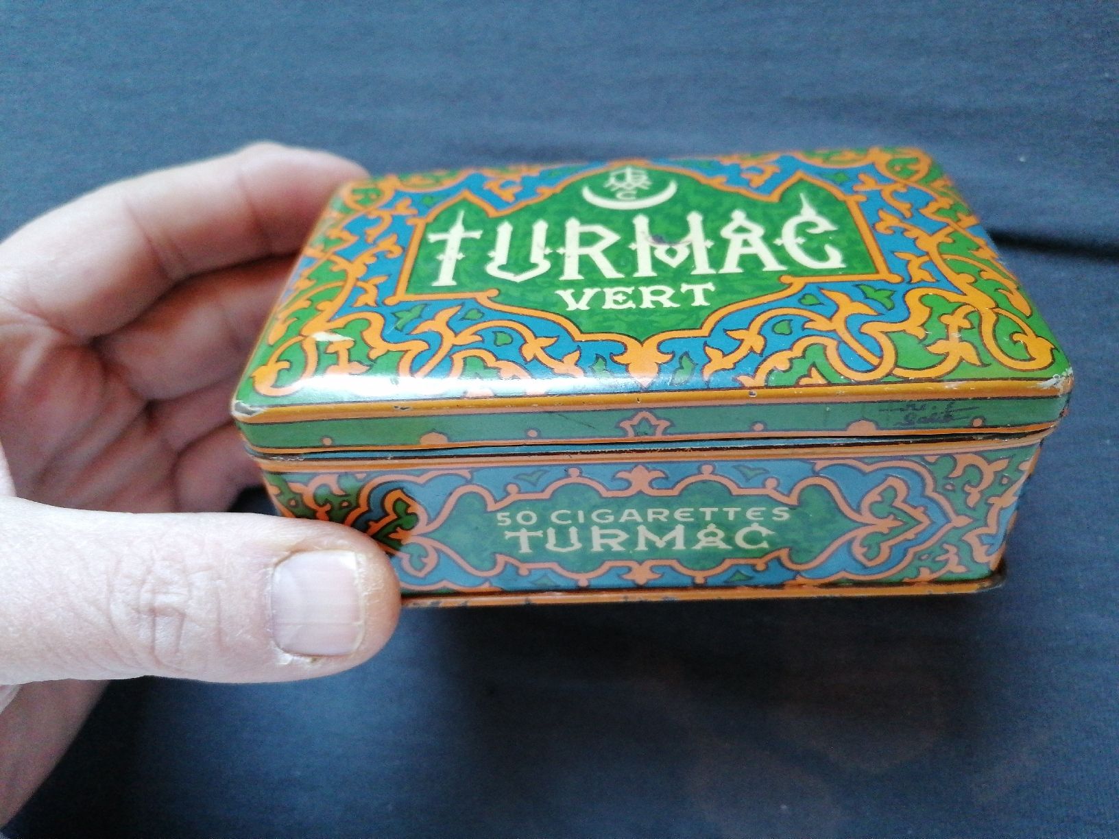 Antike Blechdose Turmac vert 50 Zigaretten, seltene Grösse (Gebraucht ...