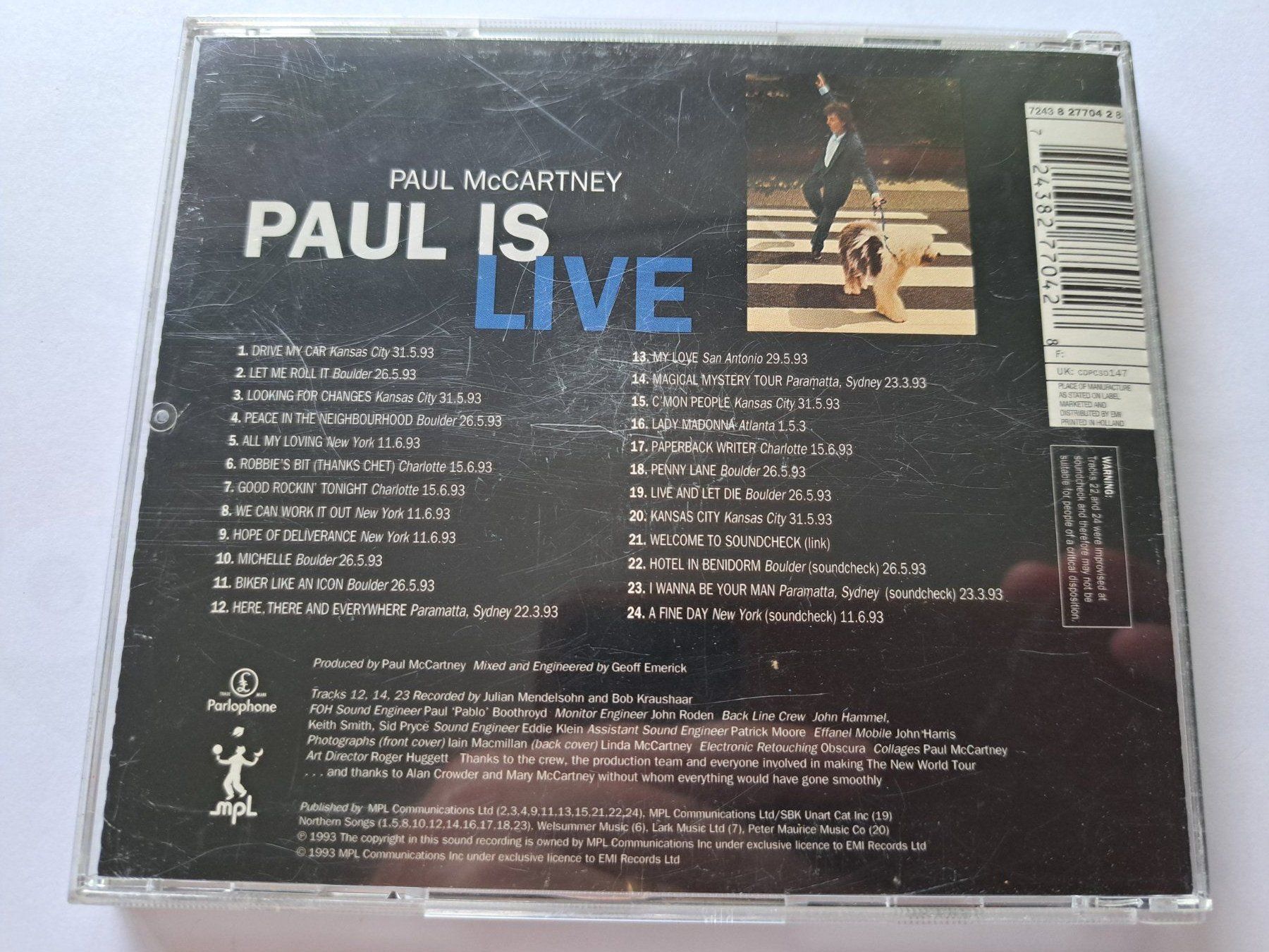 CD: Cd Paul Mac Cartney - Paul is LIve – Usato da Pully venduto da bro_n52j 1
