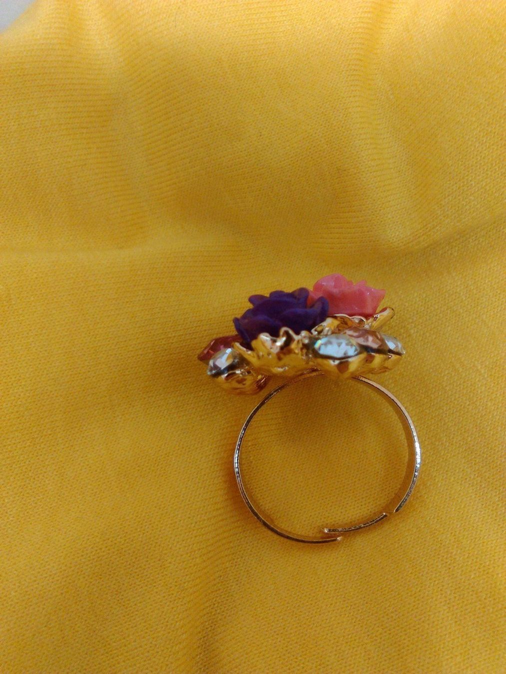 Bagues: ring modeschmuck mit keramik  blumen – Neuf (Voir description) à Basel par bijoutrie_4 2