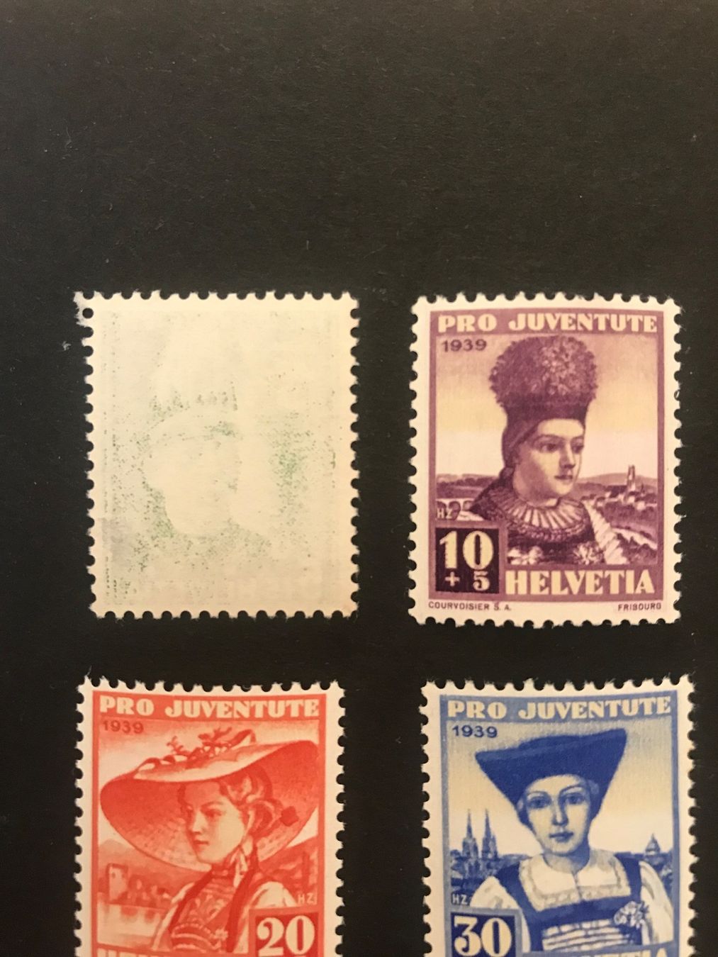 Tutti i francobolli: 1939, Pro Juventute Serie  **  mit Abart – Nuovo (secondo la descrizione) da stäfa venduto da brandy66 1