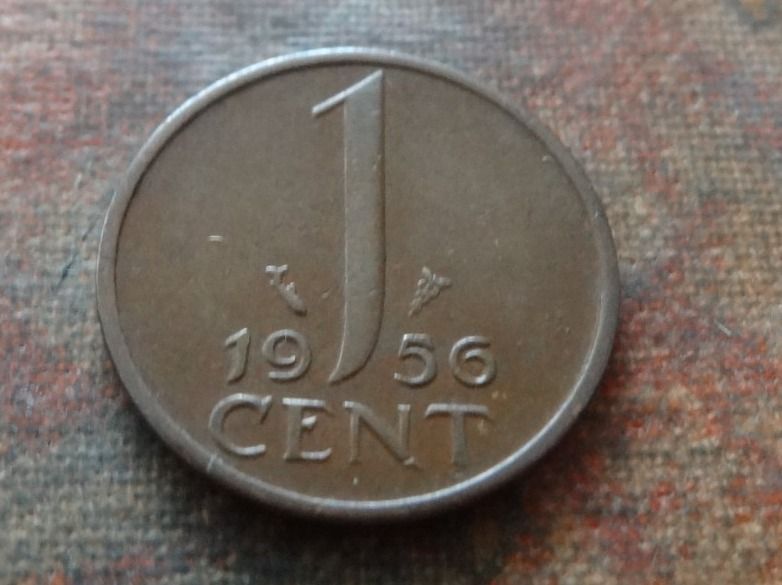 Alle Münzen: PAYS-BAS  Nederland  1  Cent  1956 – Gebraucht aus Romanel-sur-Lausanne von Swift13