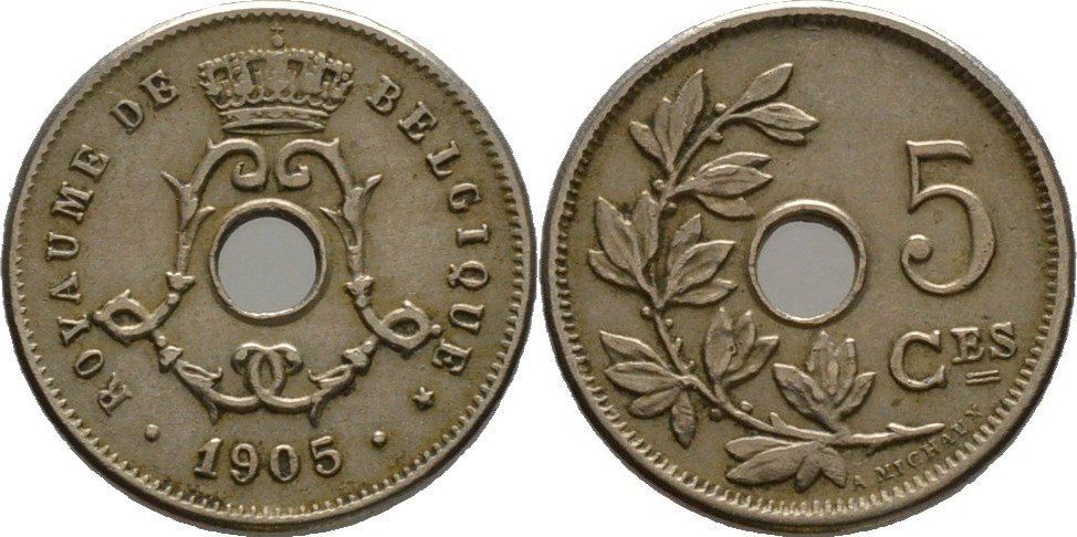 Tutti le monete: 5 Cent Belgien 1905 – Nuovo (secondo la descrizione) da Kriens venduto da TSCH1