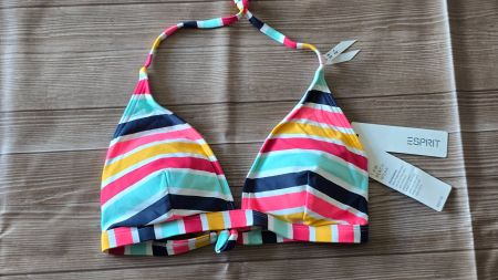 Esprit Bikini-Oberteil - 40 B - Bunt gestreift
