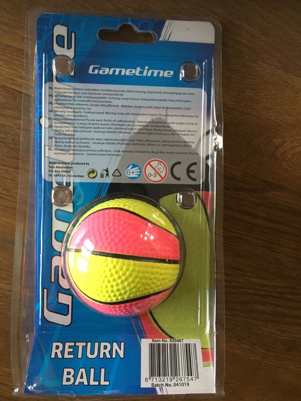 Palloni: Return Ball „Gametime“ – Nuovo e nell'imballaggio originale da Bauma venduto da Budgerigar 1