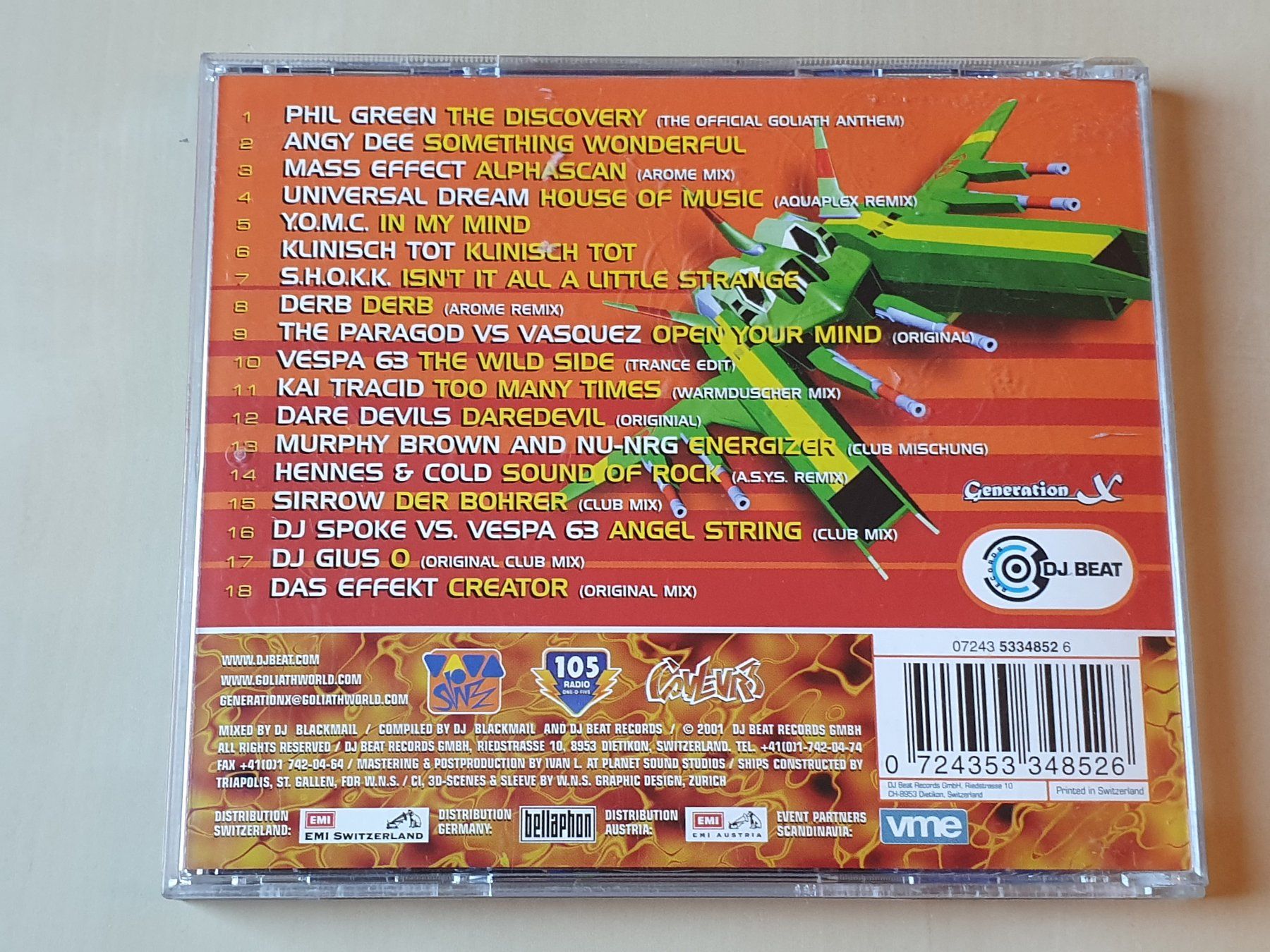 CD: Goliath Part 9 DJ Blackmail – Usato da Stansstad venduto da collectorsshop 1