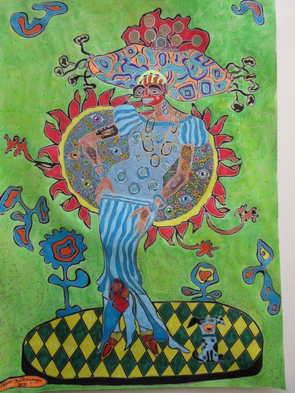 Poster & Bilder: EDGAR BALTENSPERGER ORIGINAL COLLAGE AUF FESTEM PAPIER – Gebraucht aus Gersau von grafik-kunst 1