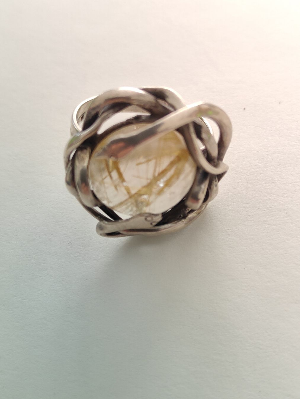Ringe: Silberring Unikat mit Rutilquarz ca. Gr. 56 – Neu (gemäss Beschreibung) aus Degersheim von Kaschmir