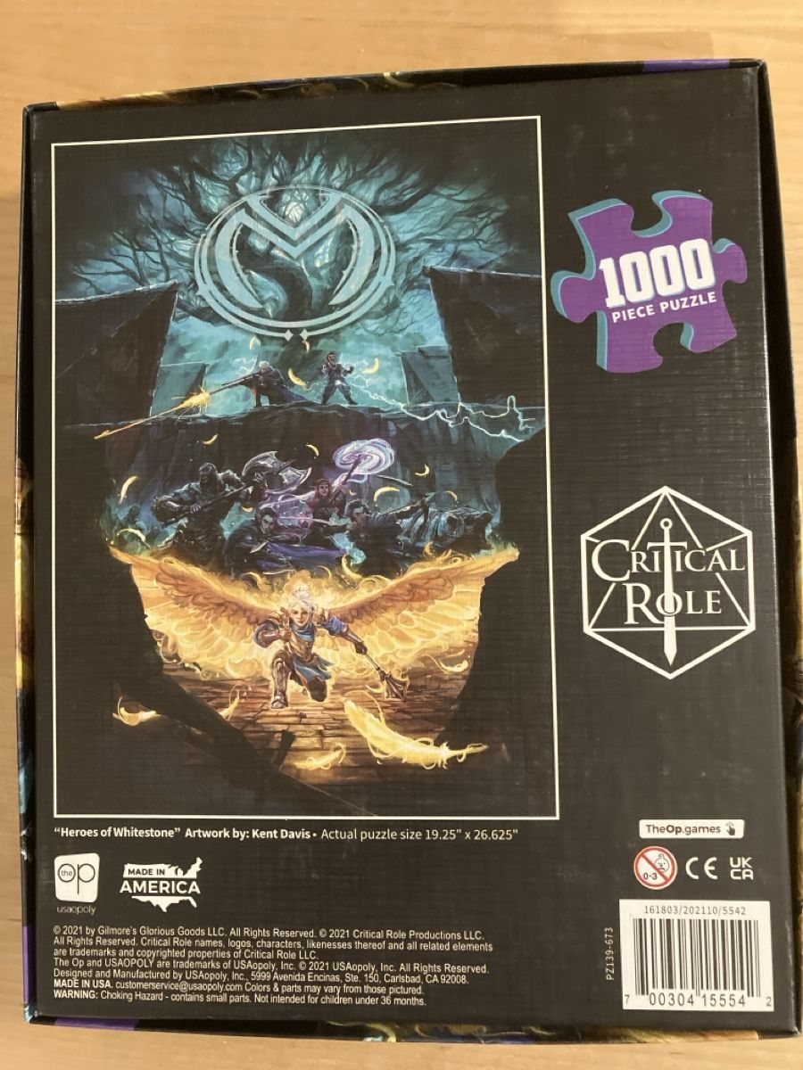 Puzzle: Critical Role Puzzle 1000 Teile – Nuovo (secondo la descrizione) da Glarus venduto da Jhuber78 1