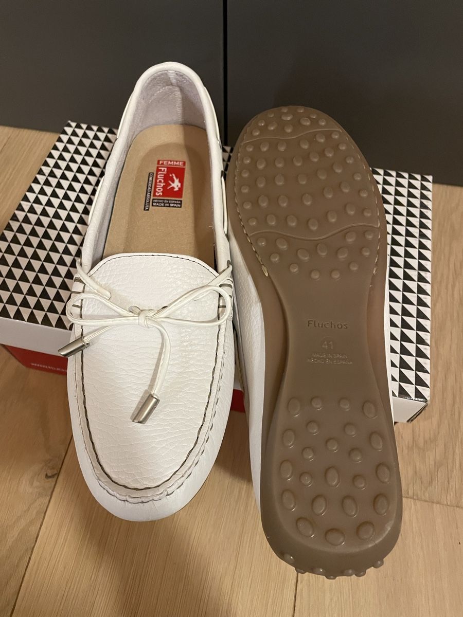 Scarpe da donna: Mocassino bianco vera pelle 41 – Nuovo e nell'imballaggio originale da Lugaggia venduto da smy_d269 2