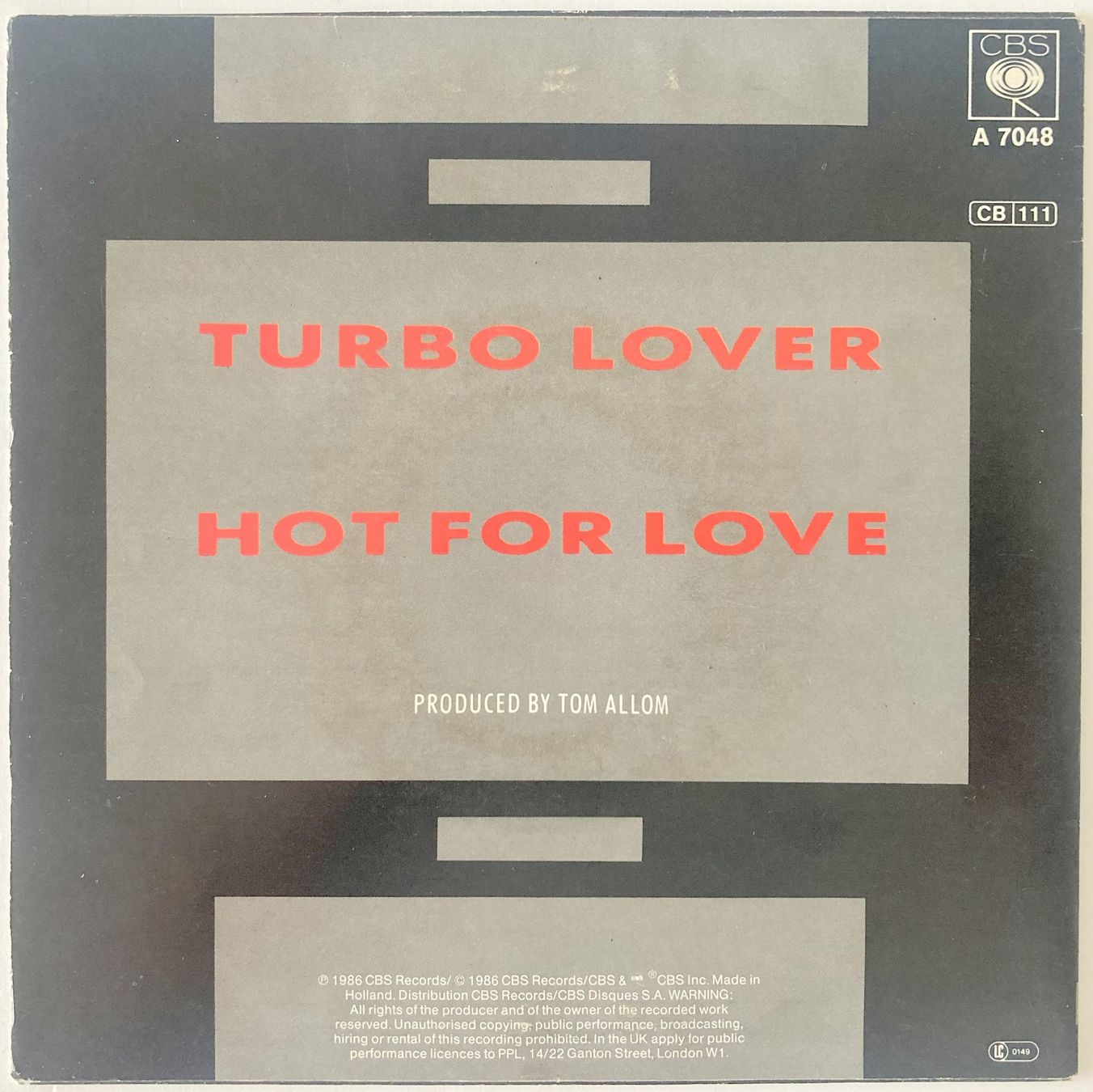 Dischi in vinile: JUDAS PRIEST - TURBO LOVER – Usato da Bottens venduto da hotter-than-hell 1