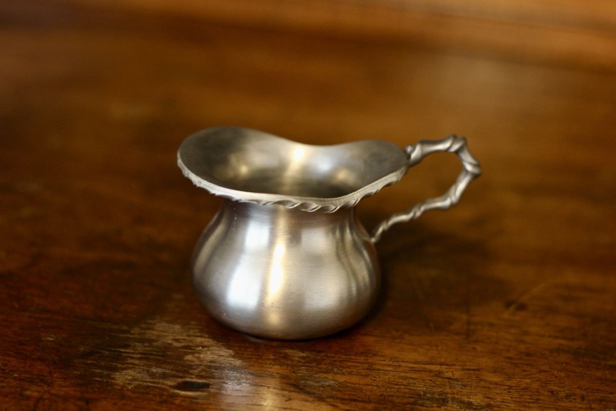 Tazze: Set da Caffè Vintage in Ceramica e Peltro – Usato da Seseglio venduto da GiacominiAntiques 6
