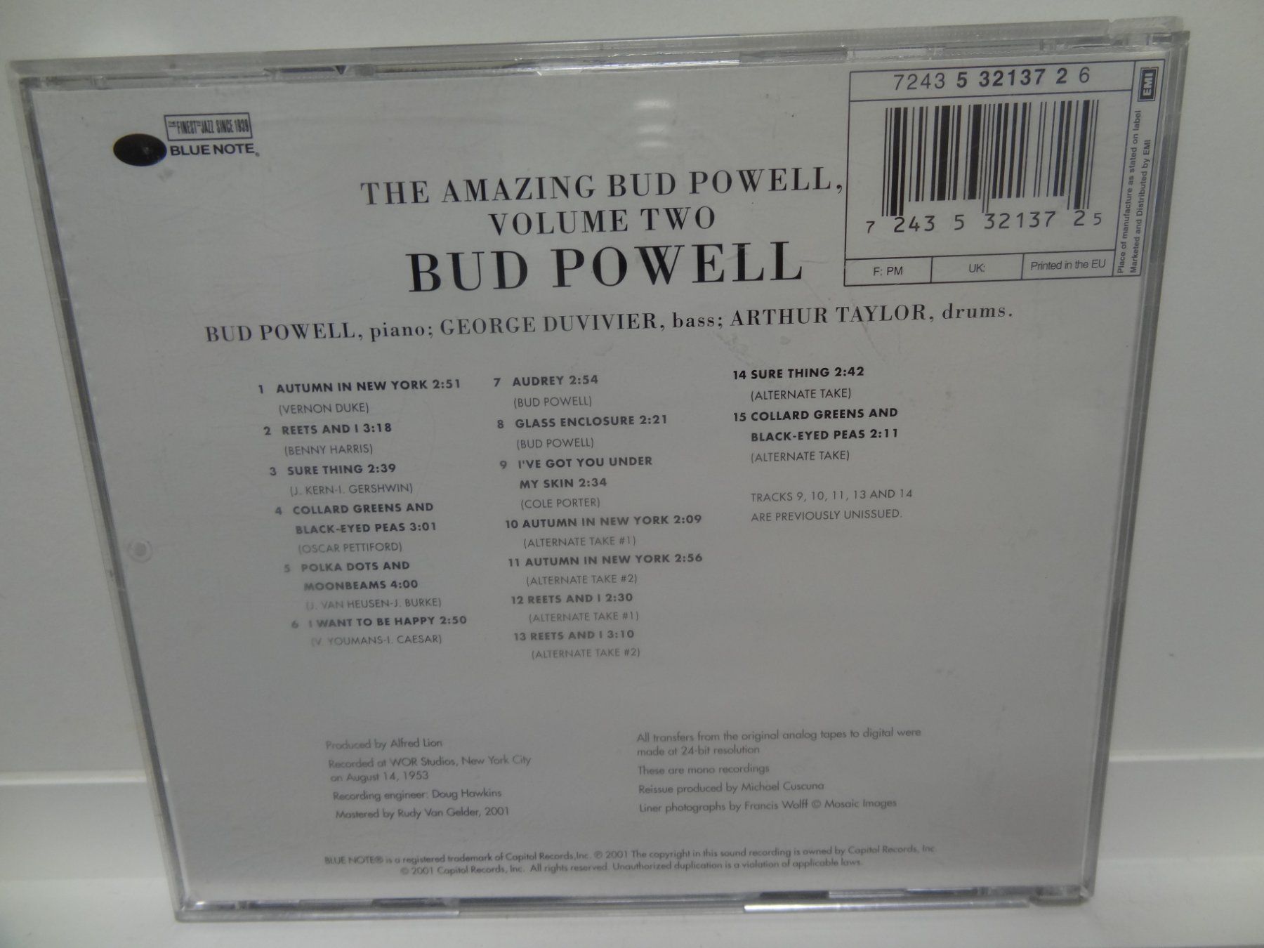 CD: The Amazing Bud Powell Vol. Two - CD - Blue Note – Usato da luzern venduto da musicandart 1