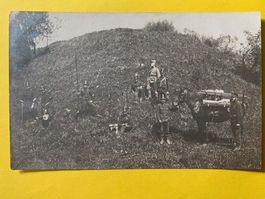 Militaria Carte photo place de Transmissions Bataillon 1