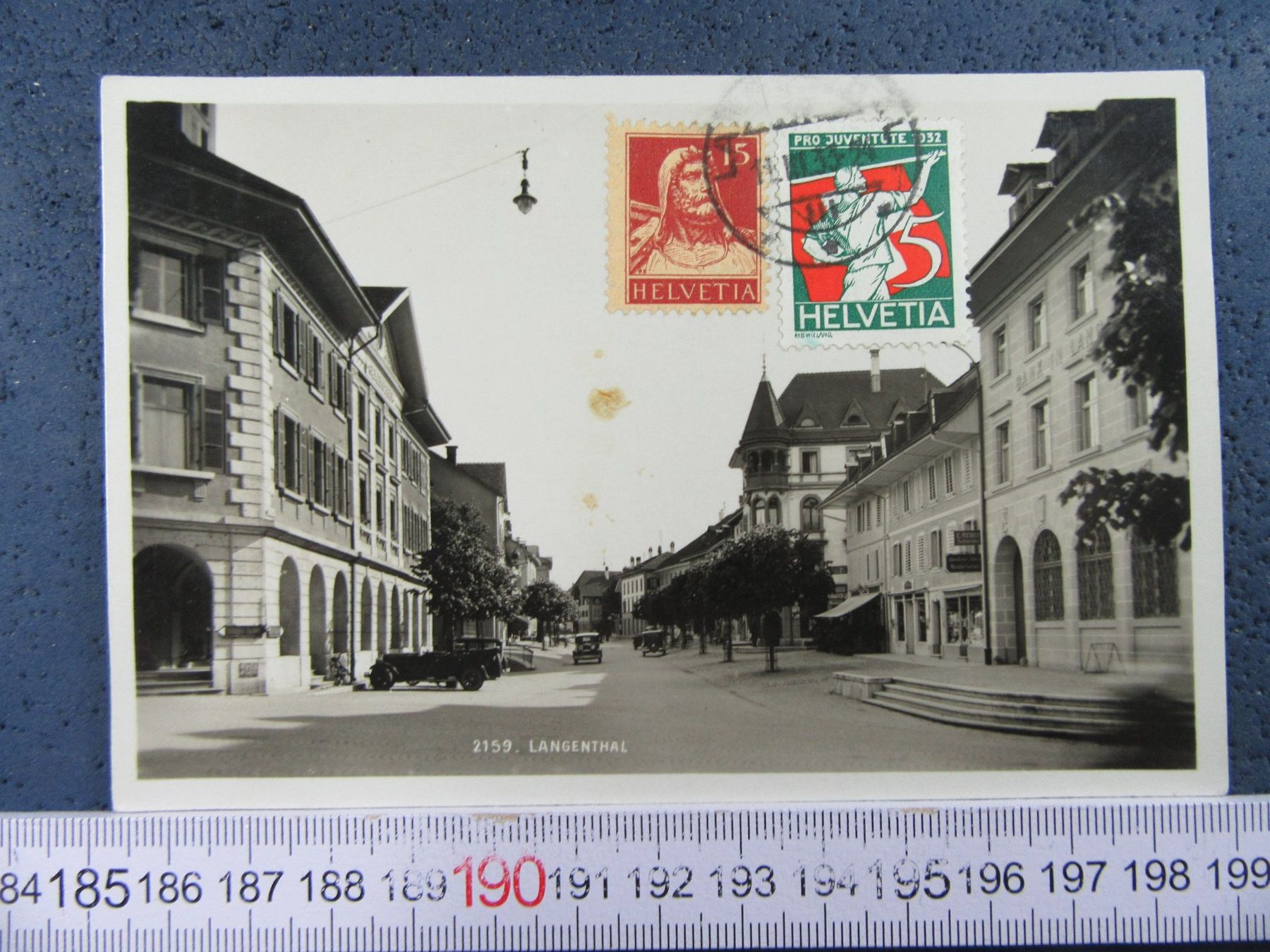 Cartoline postali: LANGENTHAL 1933 BE AK OLDTIMER AUTOS – Usato da Ettingen venduto da Hausi4711