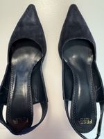 Festa Milano Slingpumps, Echtleder, Dunkelblau, Gr. 40