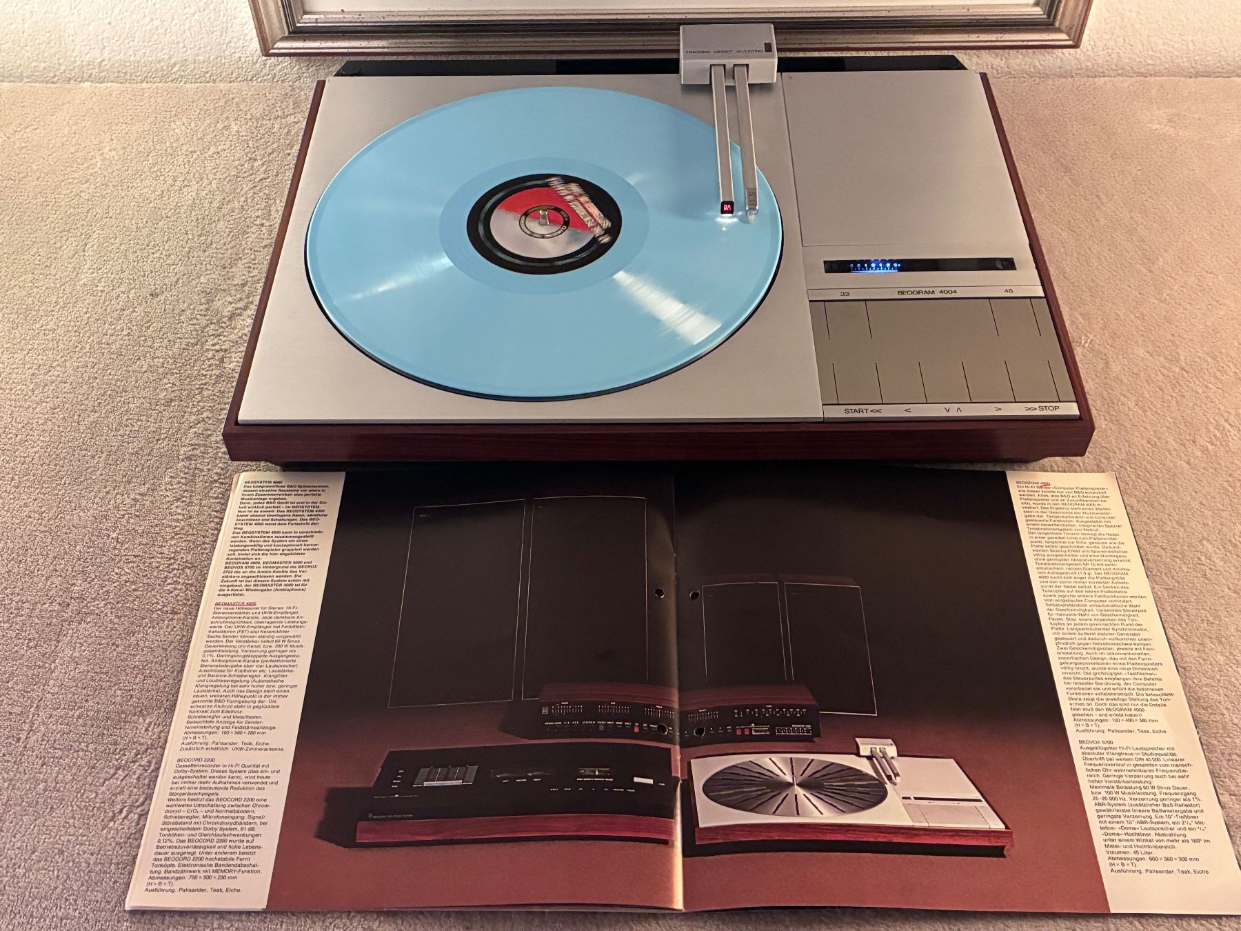 Bang & Olufsen Giradischi: Bang & Olufsen Beogram 4004 . – Usato da Zürich venduto da HiFiAtelier 6