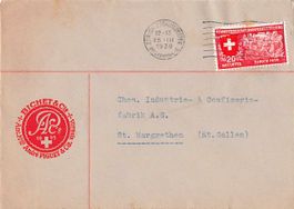 herrlicher Firmenbrief BICHET 1939, 1.--