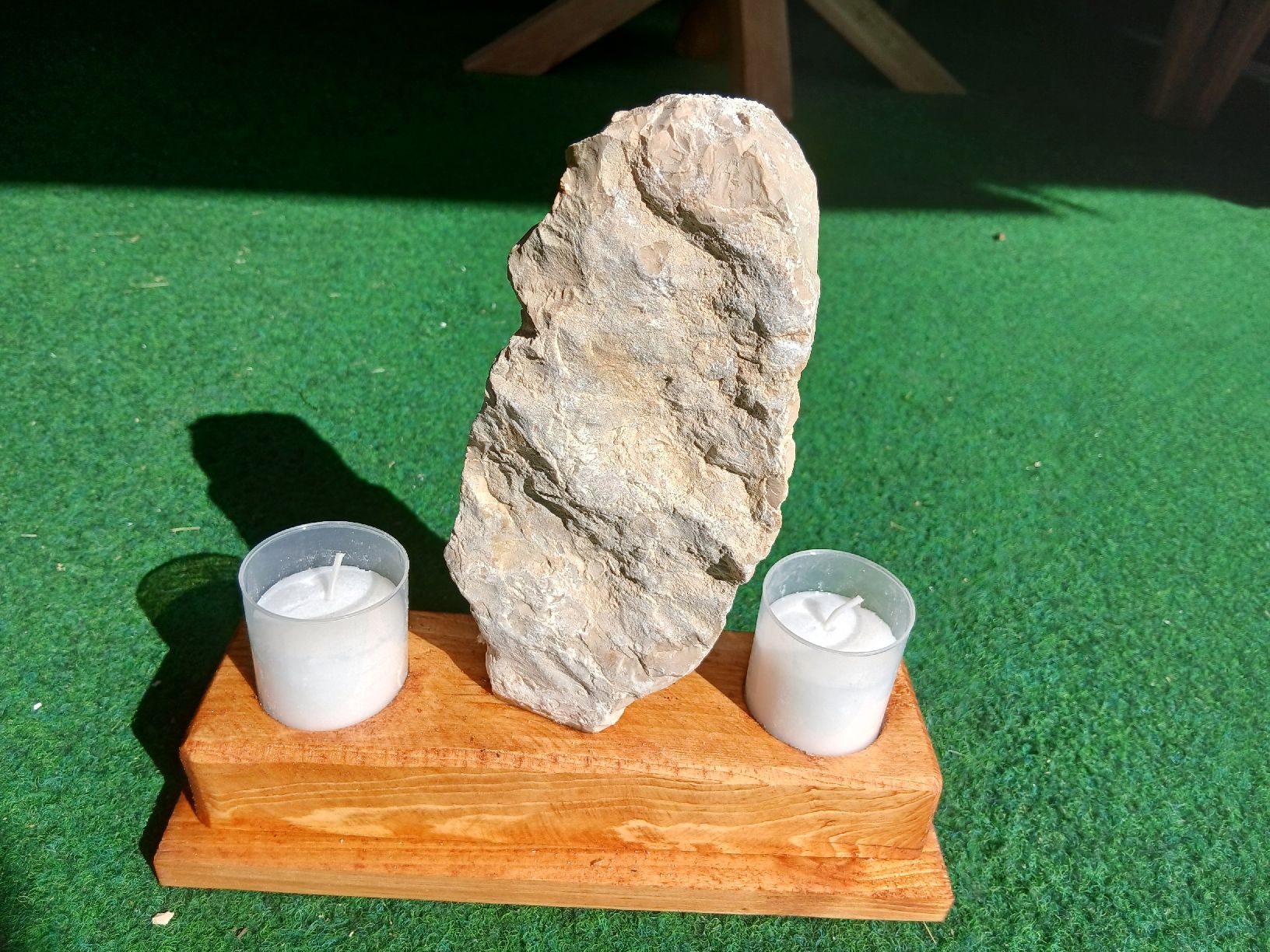 Kerzenständer: Teelichthalter mit Obelisk – Neu und originalverpackt aus Grosswangen von hans0122