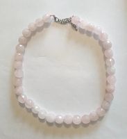 Quarz Kette Perlen mit Facettenschliff