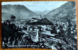 Bellinzona - Panorama Nord Stazione F.F  1935