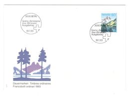 Dauermarken 19.1.1993, Ersttagsbrief