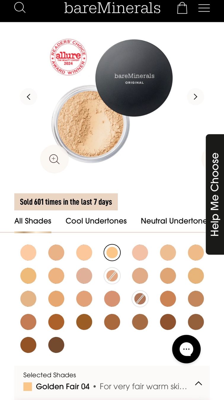 Make-up: bareMinerals Original SPF15 Foundation-Golden Fair 04 – Usato da Zürich venduto da deruja 2