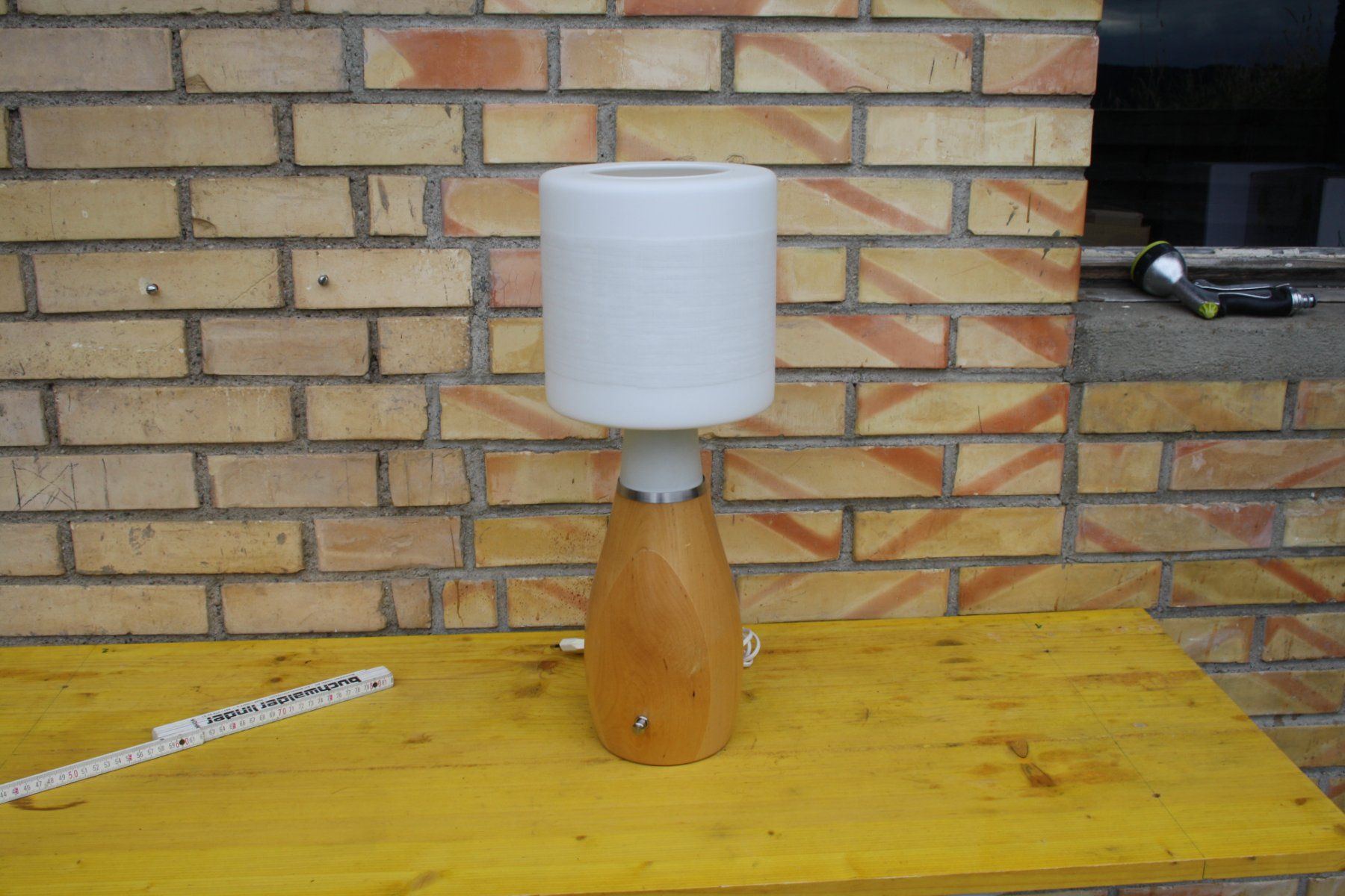 Lampade: VINTAGE LAMPE HOLZ GLAS IKEA ? – Usato da Wauwil venduto da Pneuedy 3